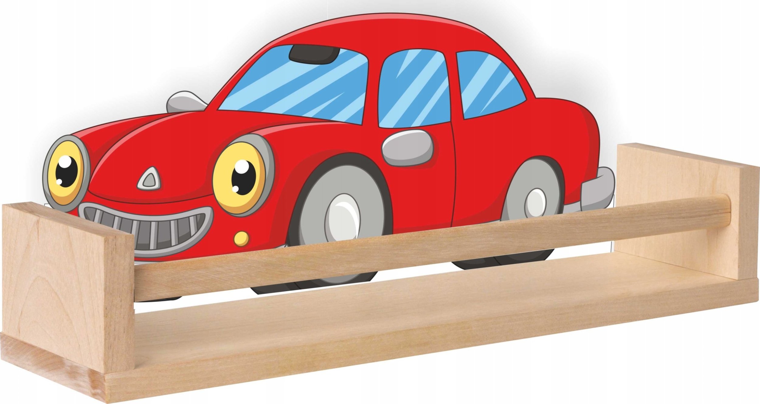 Półka drewniana cars pojazd samochód autko auto