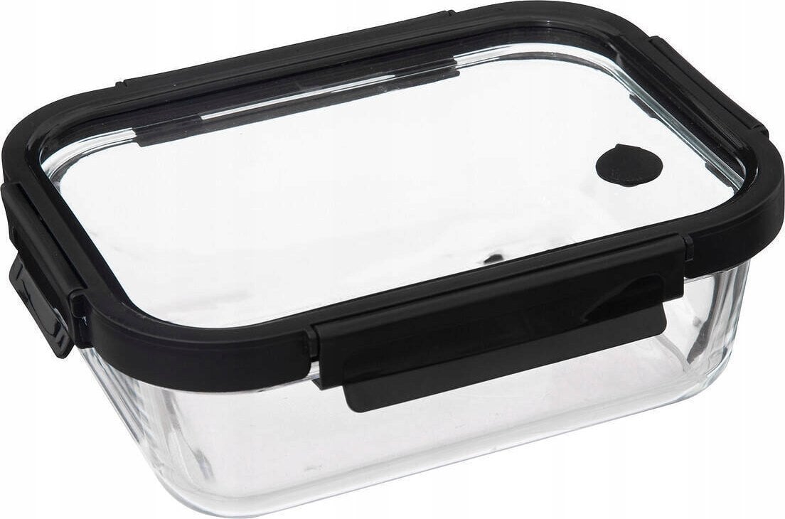 5five Szklany pojemnik na żywność z hermetyczną pokrywką, transparentny