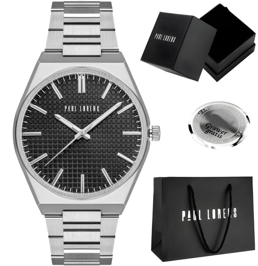 Zegarek męski Paul Lorens GALAN-1C1 Z GRAWEREM