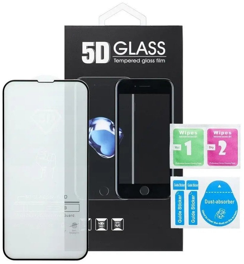 5D Full Glue Tempered Glass - do Honor 400 Lite czarny