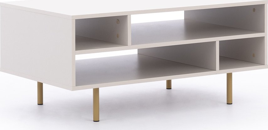 Ravio Prostokątna ława Nubia z metalowymi nóżkami