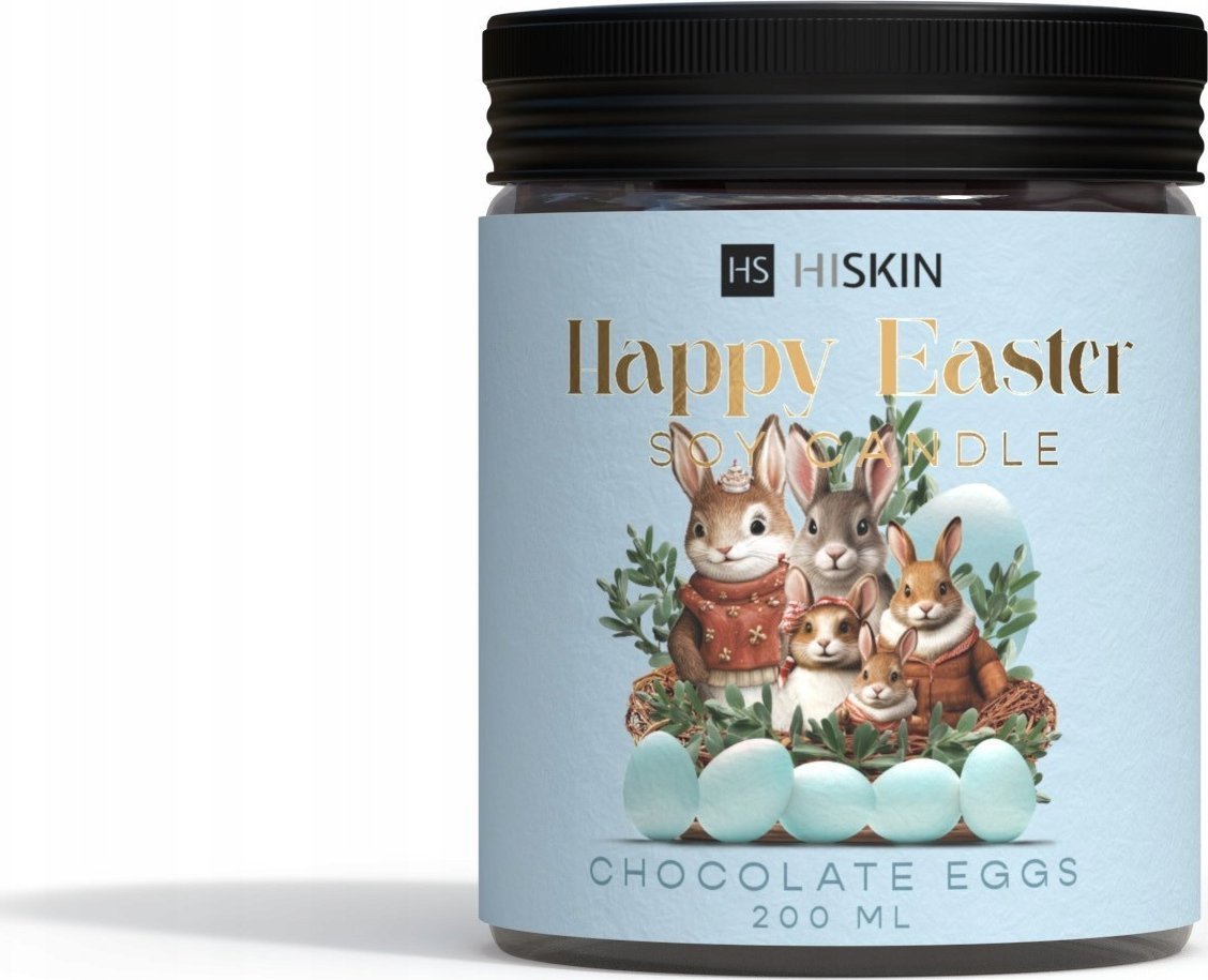 HISKIN_Happy Easter Soy Candle świeca sojowa Chocolate Eggs 200ml