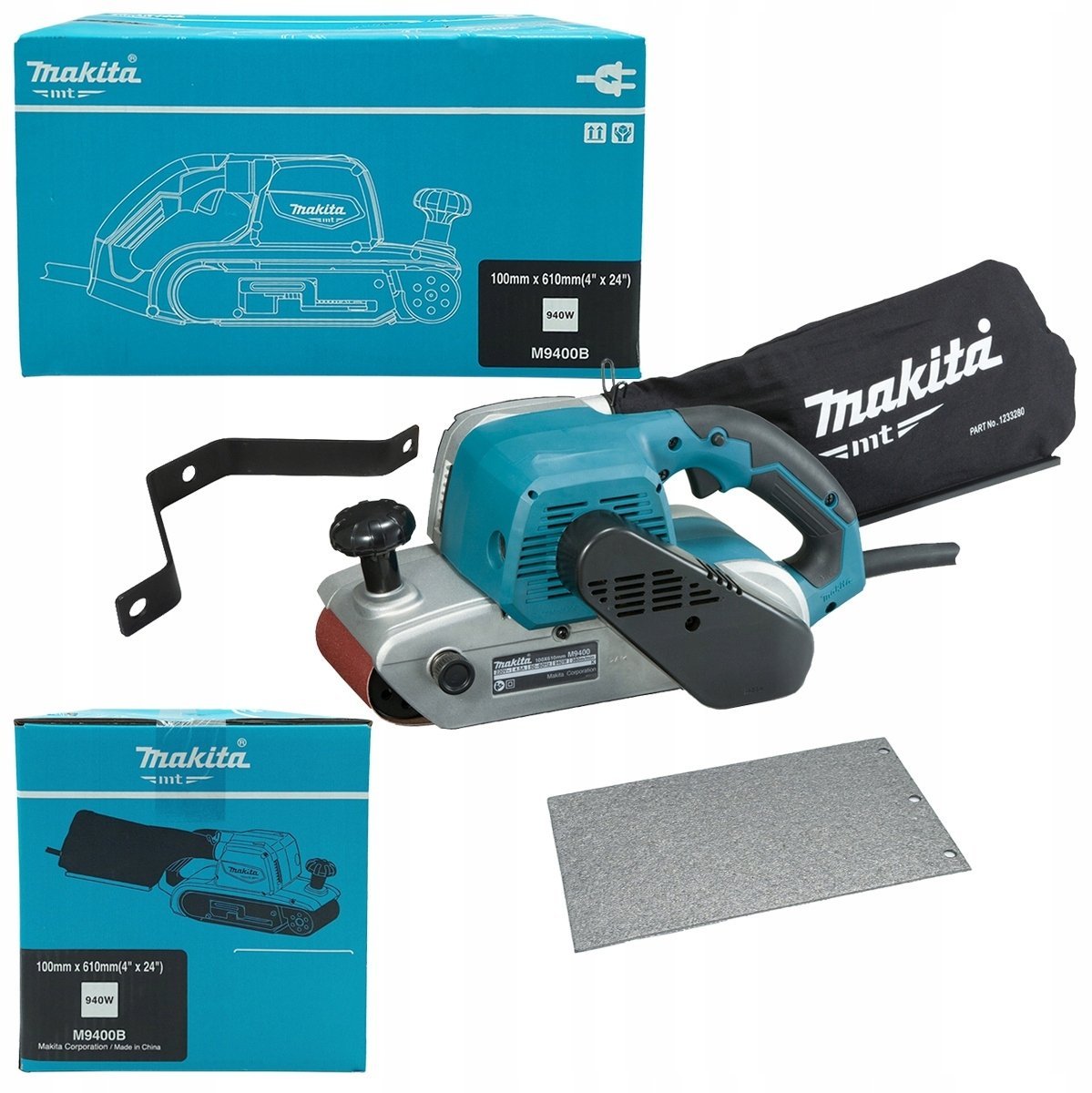 MAKITA SZLIFIERKA TAŚMOWA 940W M9400B 100x610mm /MT