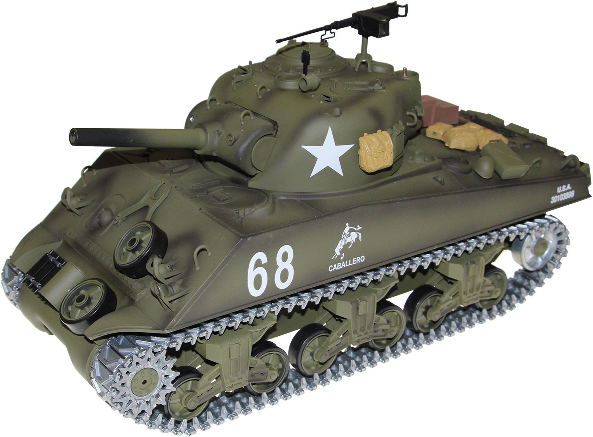 Amewi RC Auto Panzer Sherman U.S.M4A3 Li-Ion Akku 1800mAh/14