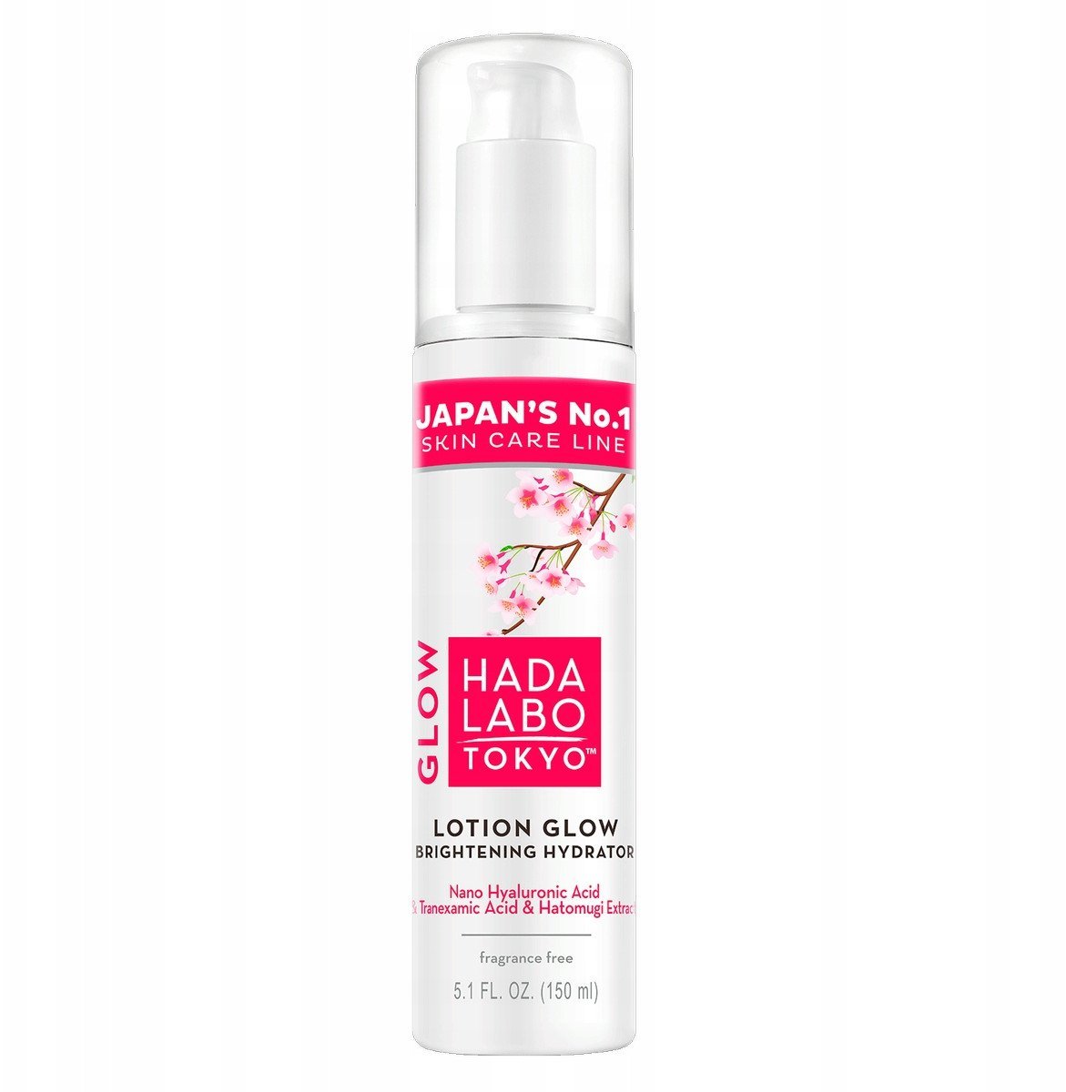 Hada Labo Tokyo, Glow, Hyaluronic Acid, Brightening, Day, Lotion, Face, 150 ml For Women