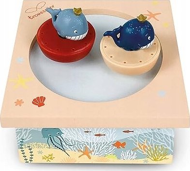 Trousselier Trousselier Dancing Music Box Whales, magnetic