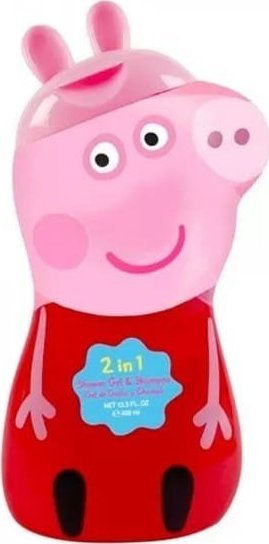 AIR VAL_Świnka Peppa żel pod prysznic + szampon 2w1 2D 400ml