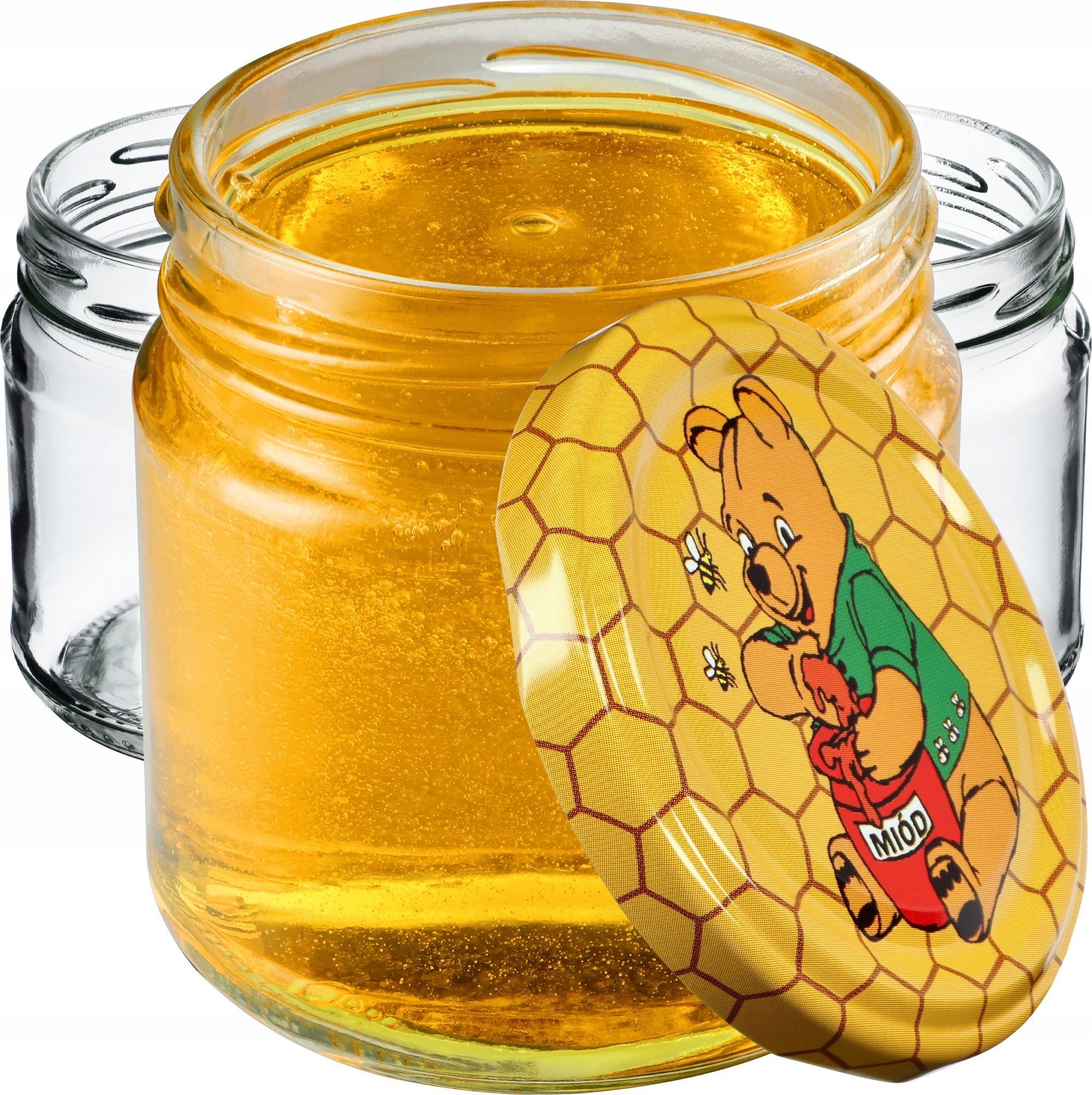 Kadax 10x Słoiki 200ml Słój Na Dżem Miód + Wieczko fi66