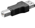Adapter USB MicroConnect USB - USB-B Czarny (USBAFB)