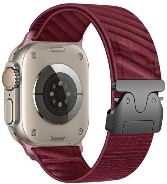 Beline pasek Apple Watch Oblique 42/44/45/49mm czerwony/red