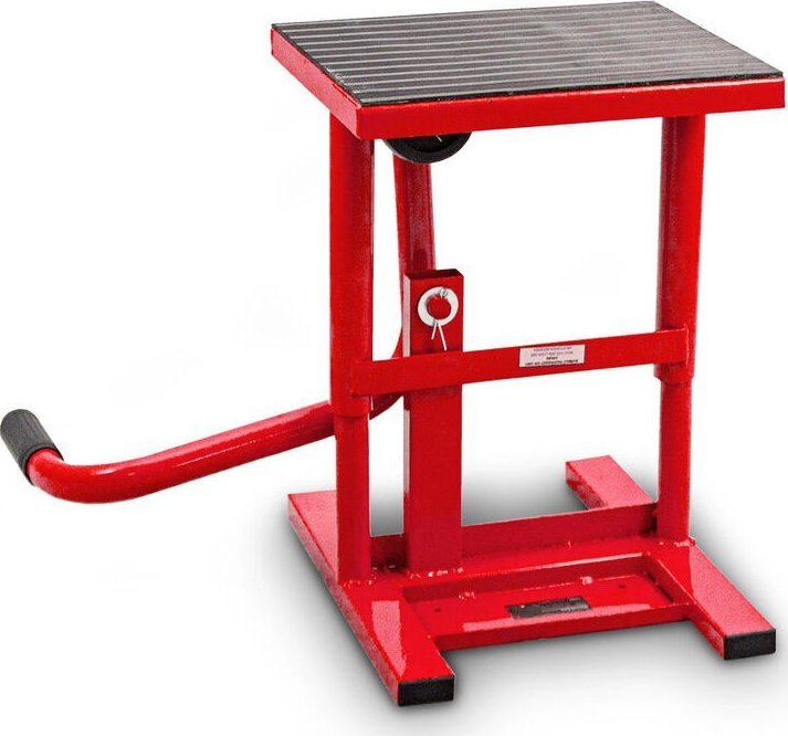 Podnośnik motocyklowy udzwig do 150kg regulacja wysokości kolor czerowny stabilny mocny