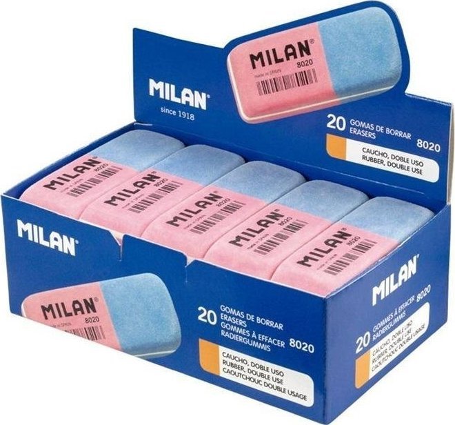 Milan Gumka do atramentu i ołówka (20szt) MILAN