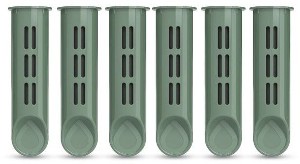 ZESTAW 6 filtrów do butelki filtrującej Dafi SOFT i SOLID szałwiowy