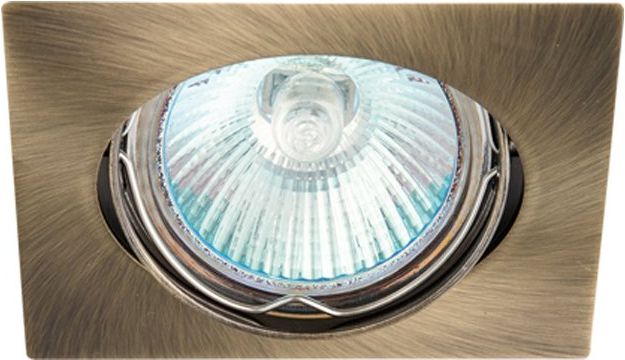 GREENLUX Oczko halogenowe 12V MR16 GU5,3 50W patynowy mosiądz (GXPL033)