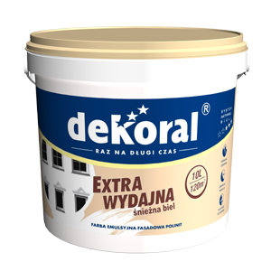 Dekoral POLINIT emulsyjna fasadowa biała zewnętrzna 1L
