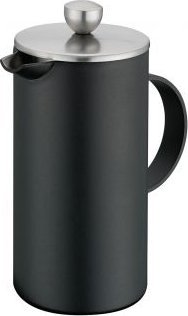 Cilio Kafeteria tłokowa Cilio Aida, podwójne stalowe ścianki, 3 filiżanki, śred. 7,5 x 16,5 cm, czarna