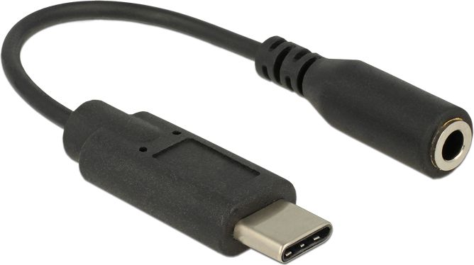 Adapter USB Delock USB-C - Jack 3.5mm Czarny (65842)