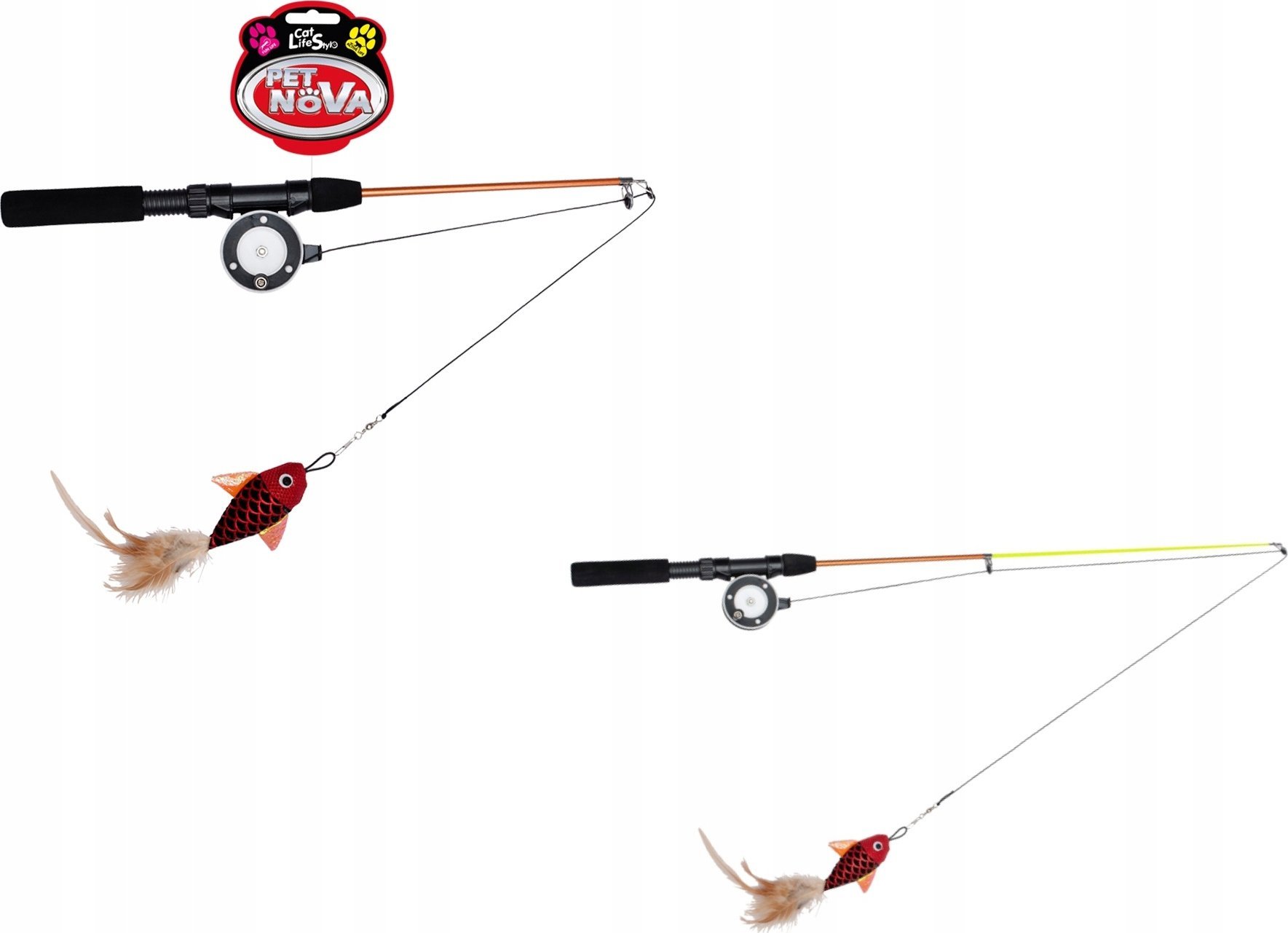 Aqua Nova PET NOVA CAT WĘDKA TELESKOPOWA Z RYBKĄ /10