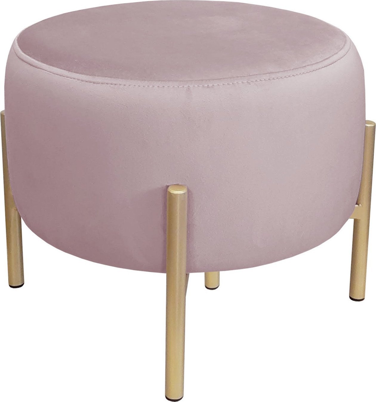 Atos Pufa OLA LOFT ławka podnóżek metal złota MG55