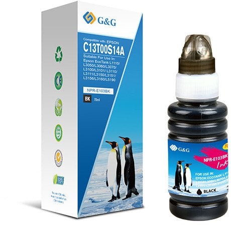 G&G kompatybilny ink / tusz z C13T00S14A, NPR-E103BK-70ml-B, black
