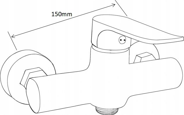 Bateria prysznicowa Mexen Pecos chrom