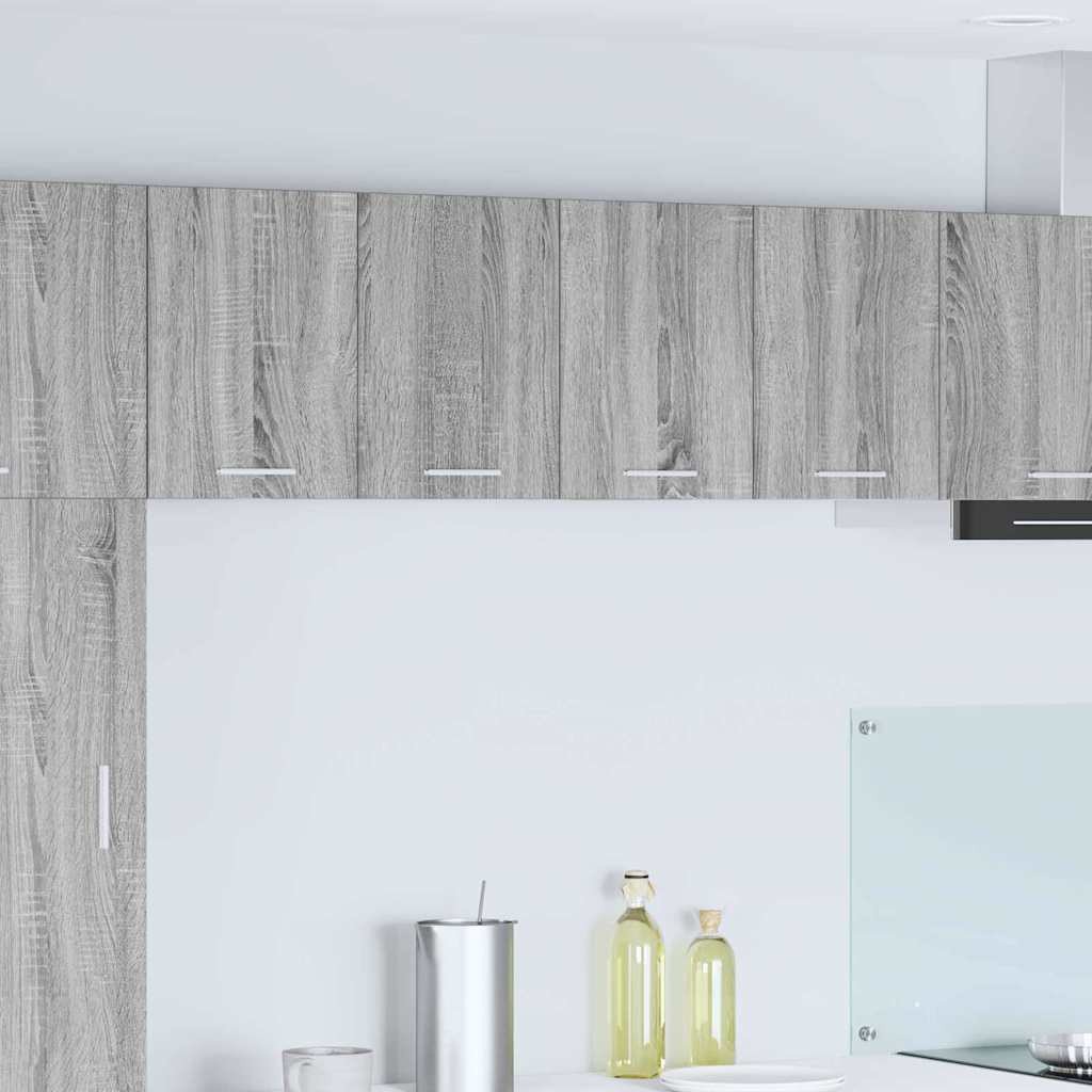 vidaXL Szafka wisząca Riga 2 pcs Szary Sonoma i Biały 60 x 31 x 40 cm