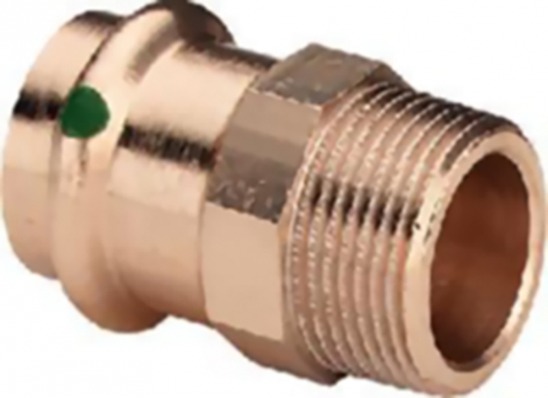 Viega Złączka przejściowa Sanpress z SC-Contur 22x3/4” brąz 104306