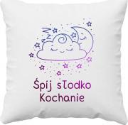 Koszulkowy Śpij słodko kochanie - poduszka z nadrukiem