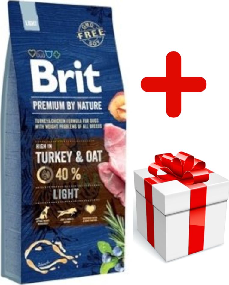Brit Brit Premium By Nature Light 15kg + niespodzianka dla psa GRATIS!