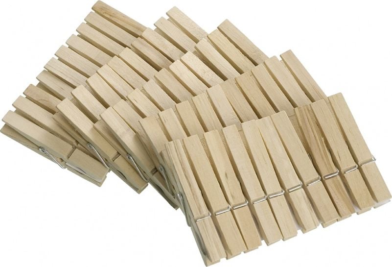Wenko kołki 7 cm drewno naturalne 50 sztuk