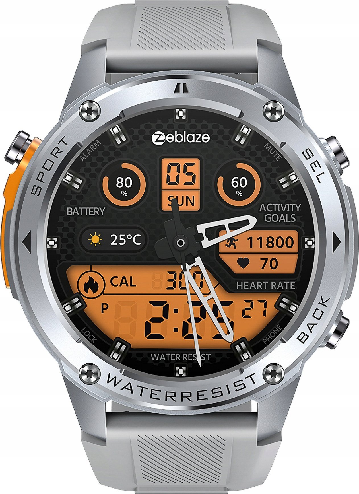 Smartwatch Zeblaze Stratos 2 Ultra Szary (ZB4516)