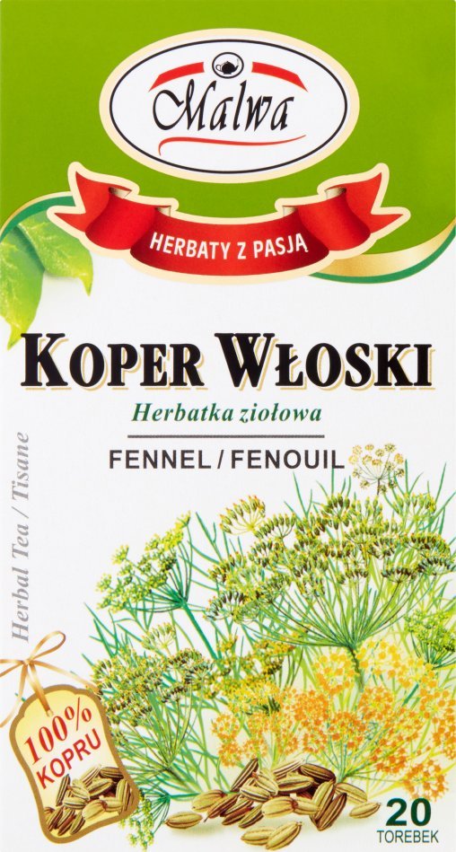 Malwa Malwa Herbatka ziołowa koper włoski 30 g (20 x 1,5 g)
