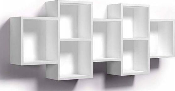 Elior Biała wisząca półka w stylu skandynawskim - Timona