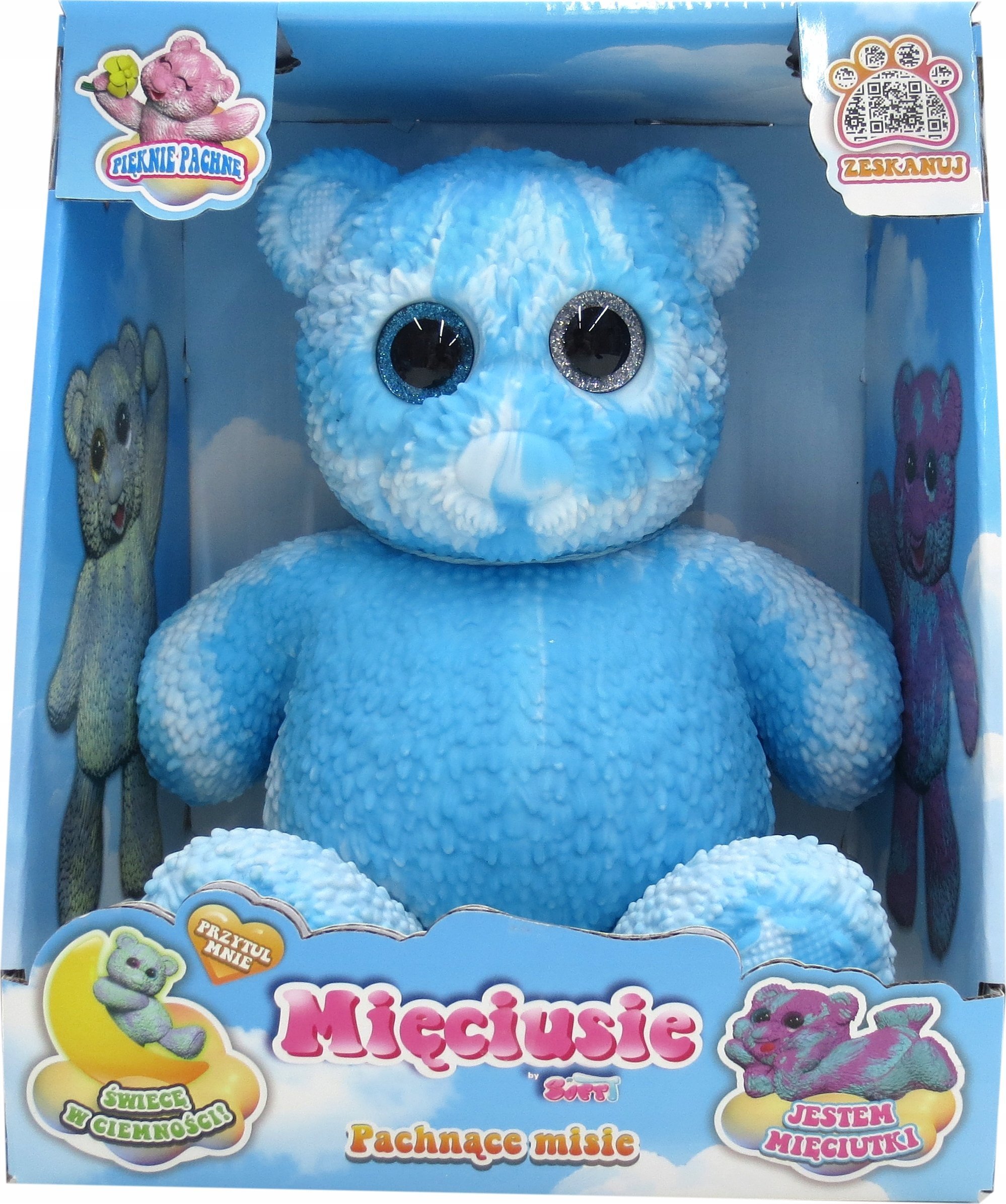 Epee Maskotka Mięciusie Pachnšce misie, biało-niebieski