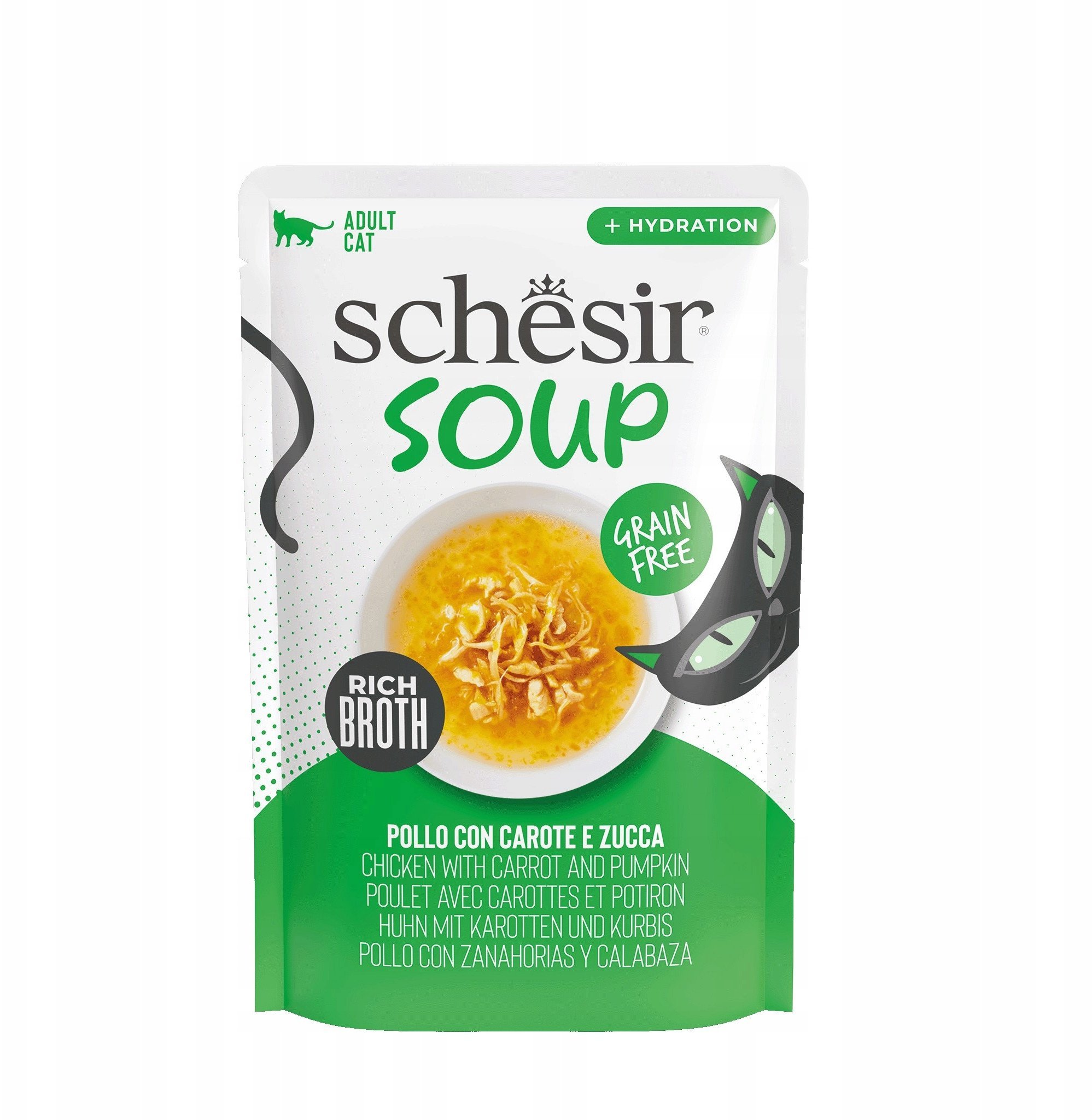 Soup, karma mokra, dla kot�w, zupa kurczak z dyni�, 40 g, saszetka