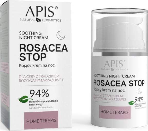 Apis Rosacea-Stop Soothing Night Cream kojący krem na noc do cery z trądzikiem różowatym i wrazliwej 50ml