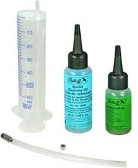 OkBaby Zestaw do wymiany oleju w piaście ROHLOFF SPEEDHUB 500/14 olej całoroczny 25ml, olej czyszczący 25ml, strzykawka, śruba spustowa, wąż (ROL-8410