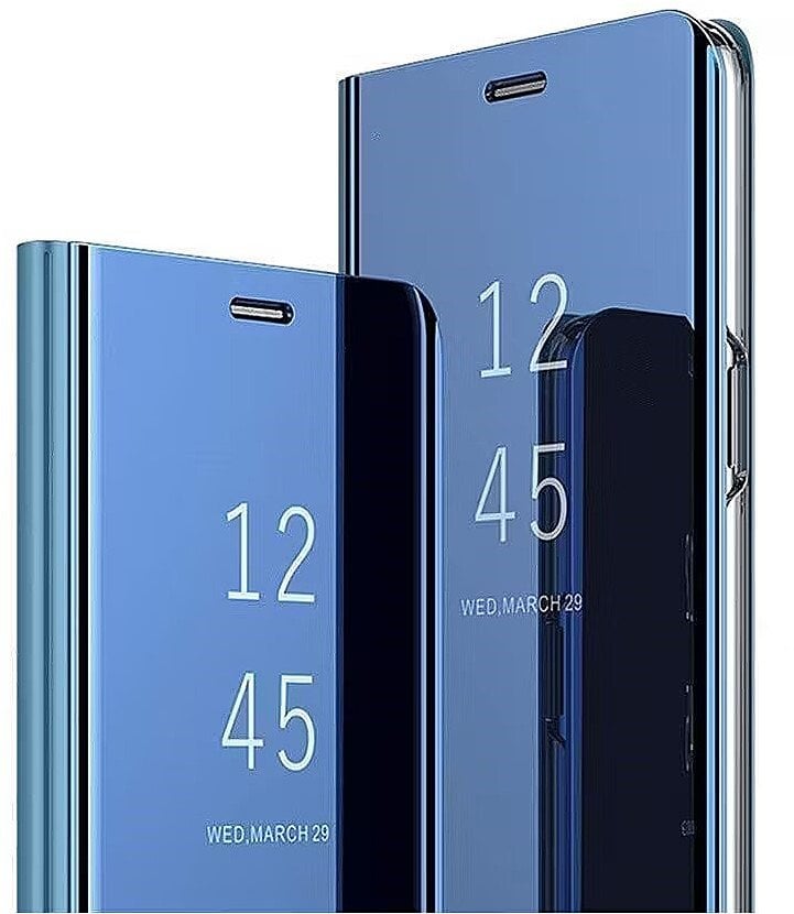 Mocco Clear View Cover Case For Samsung Galaxy A42 5G Blue