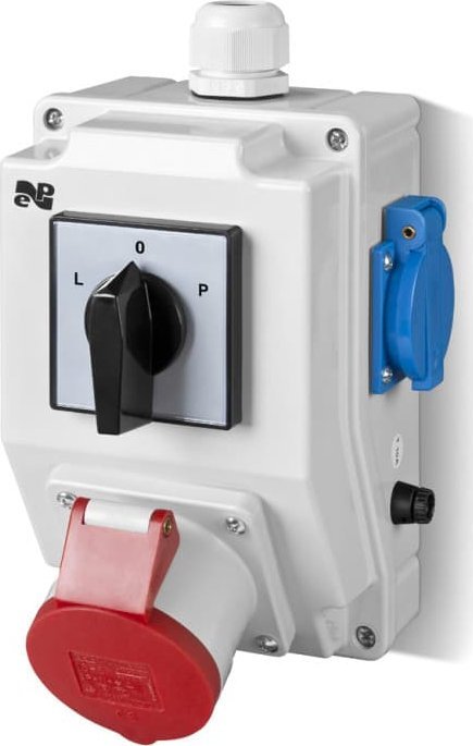 Elektro-Plast Zestaw siłowy RS-Z wyłącznik krzywkowy L-0-P 3P+N+Z 16A, 2x2P+Z 230V szary 6273-20