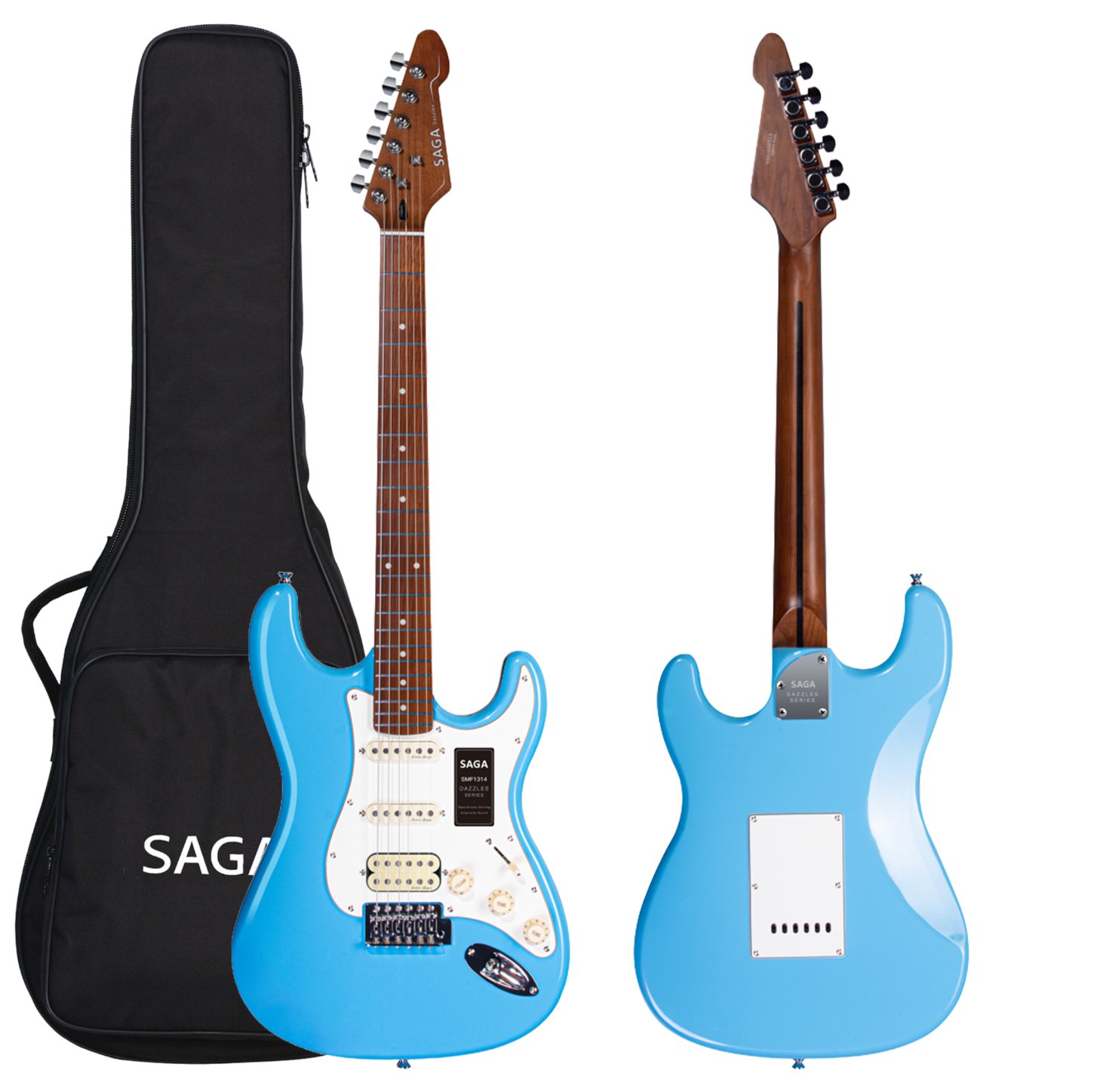 SAGA SMF1314H BL Gitara elektryczna niebieska