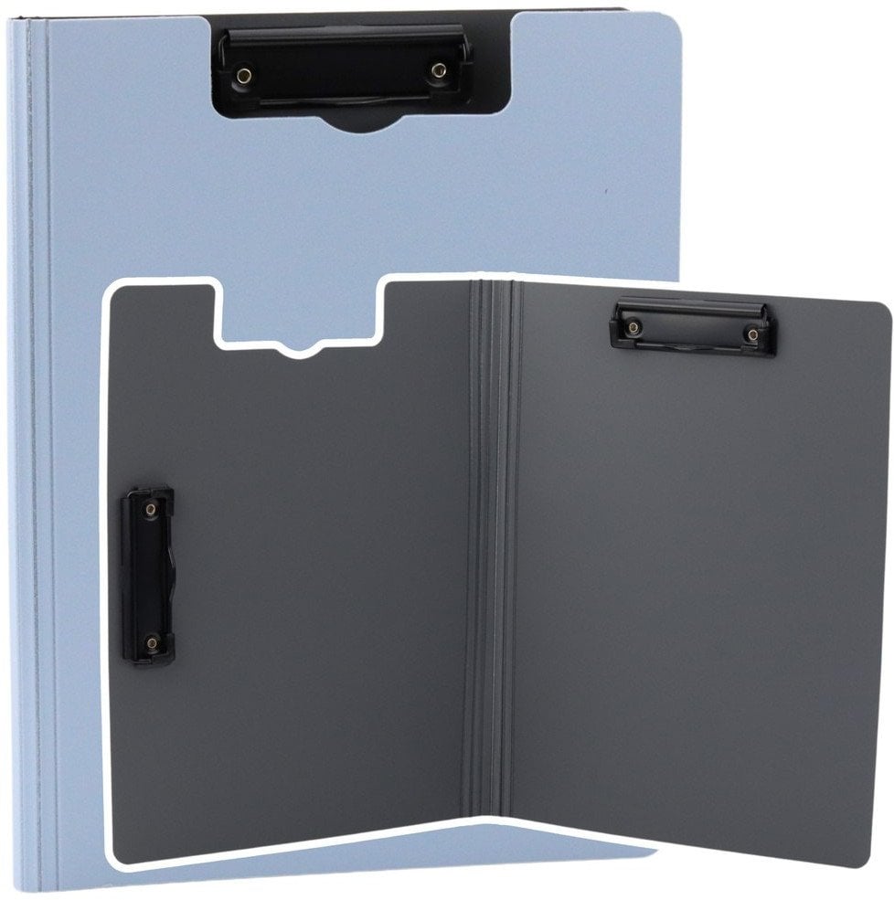 Podkładka Deska Z Okładką Dwa Klipy A4 Plastikowa Jasnoniebieska