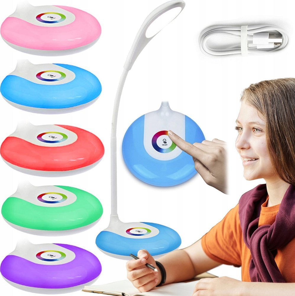 Lampka biurkowa Logit biała (5904653722416)