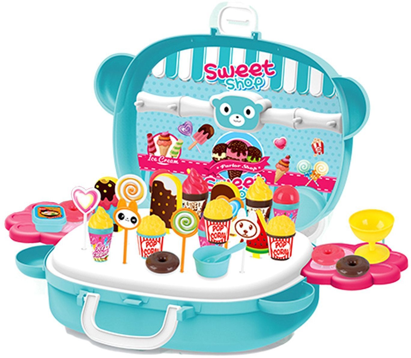 Zestaw w walizce lodziarnia - cukiernia