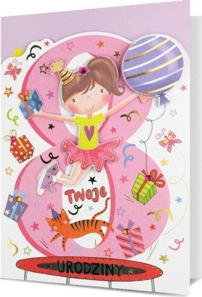 Pan Dragon KARNET B6 HM-200 8 URODZINY ROZ