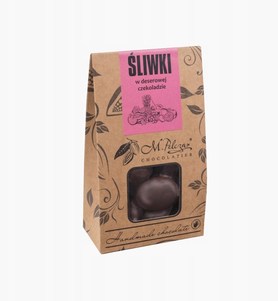 M.Pelczar Chocolatier Śliwki w czekoladzie deserowej 100g