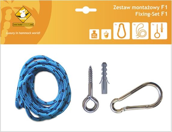 Koala Zestaw montażowy F1 do hamaków niebieski koala/zf1