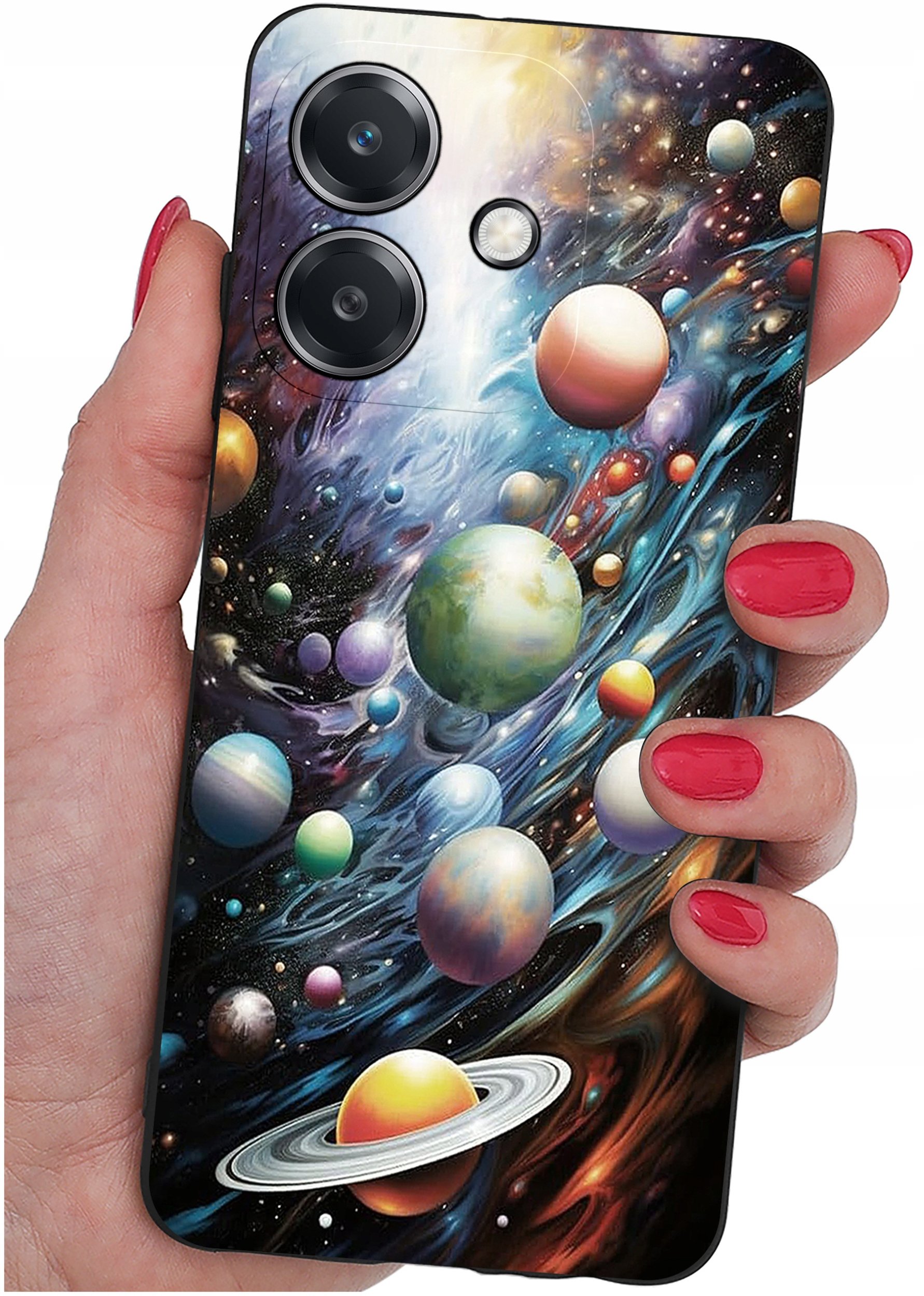 Etui do Oppo A40 | A40M | WZORY | SILIKONOWE MATT SZKŁO 9H