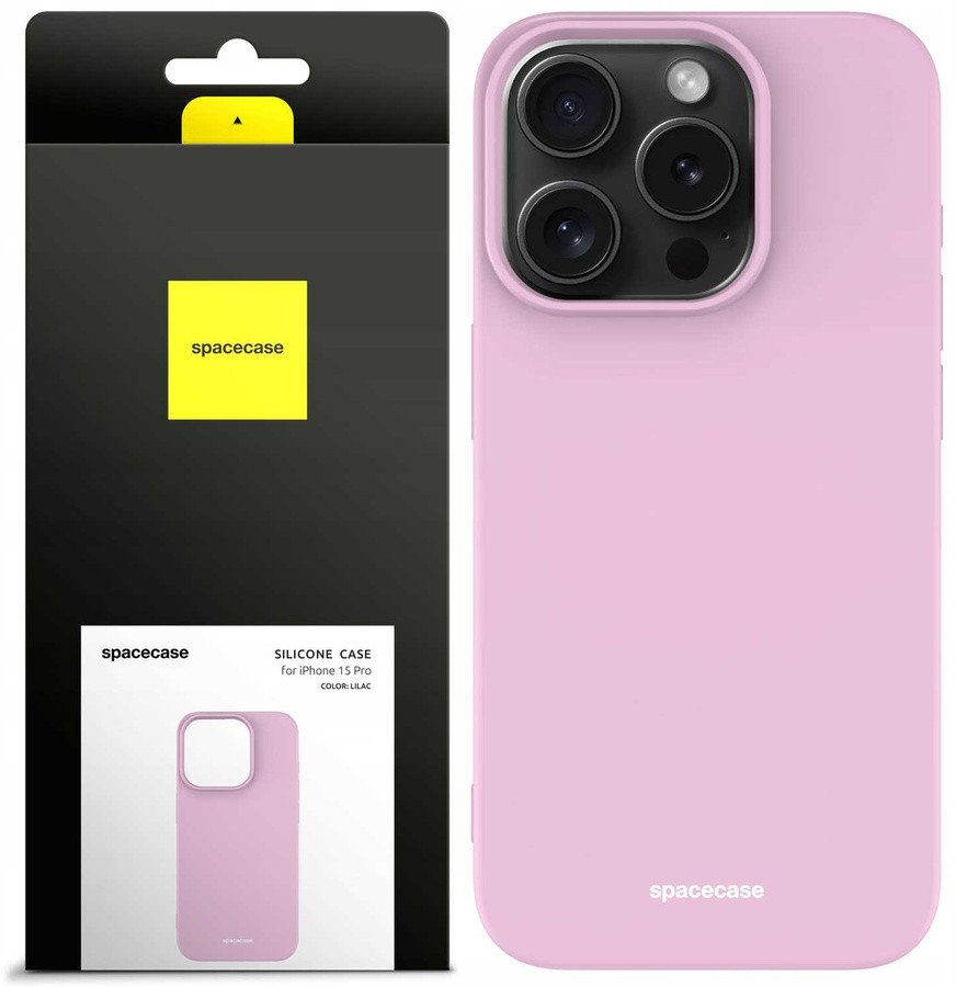 SpaceCase Silicone Case iPhone 15 Pro lilac standard