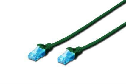 Digitus Kabel krosowy Patch Cord U/UTP kat.5e zielony 2m (DK-1512-020/G)