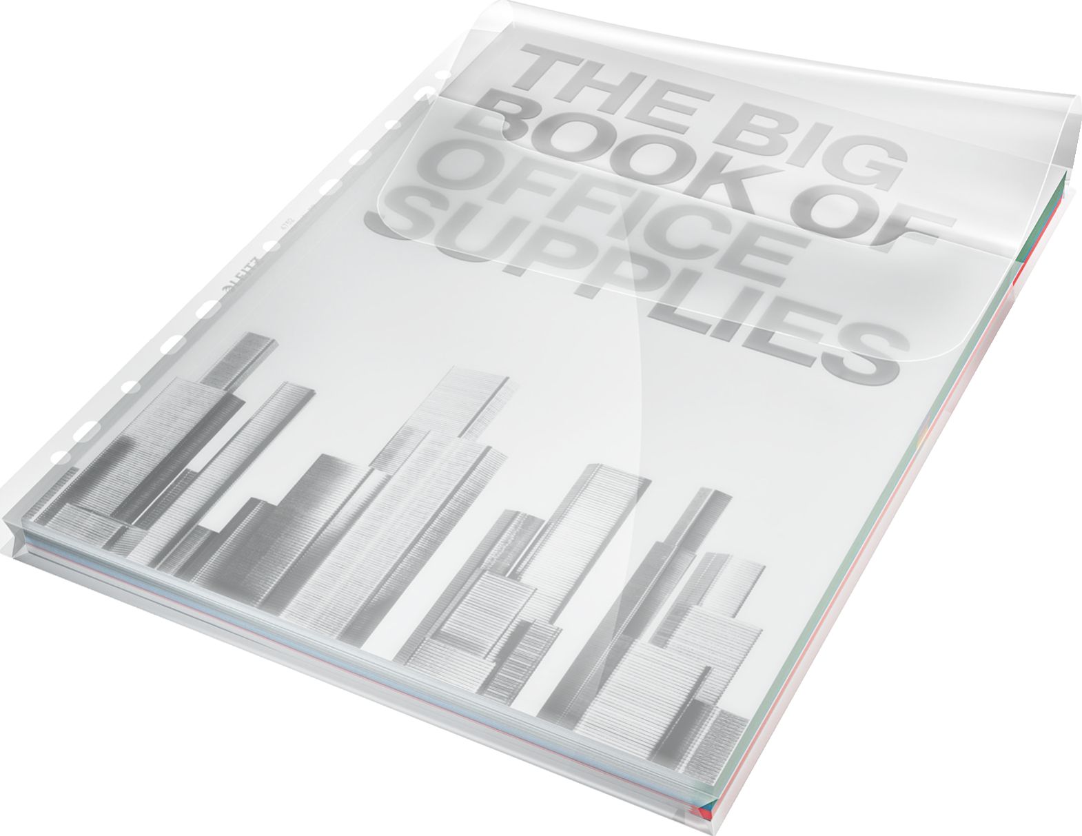 Leitz Koszulki na katalogi A4 z klapką groszkowe